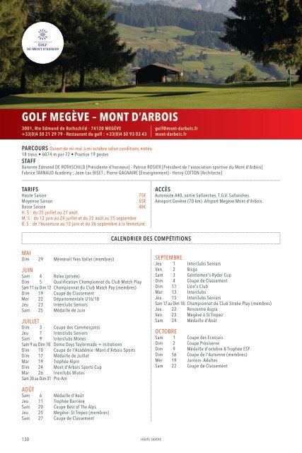 Golfs des Alpes 2016