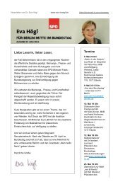 Newsletter Eva Högl MdB | Ausgabe 59 | Mai 2016