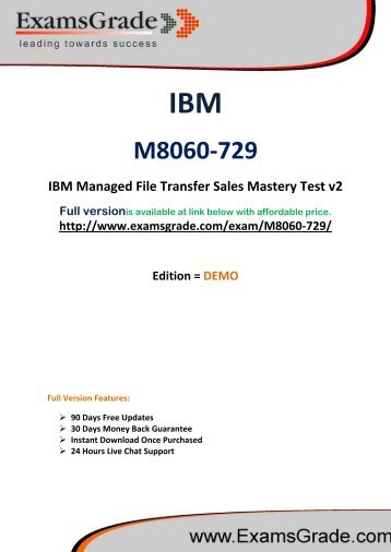 ExamsGrade M8060-729 PDF Questions With Authentic Answers