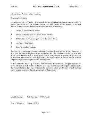 8271-- Reporting Procedures Clean