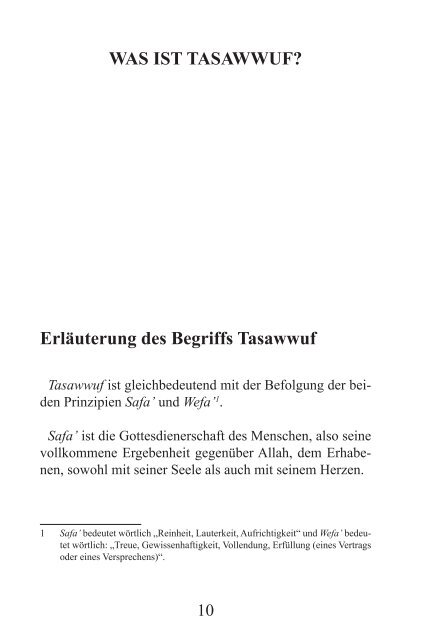 Was sind Tasawwuf und Tariqah? (Leseprobe)