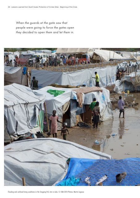 Lessons Learned from South Sudan Protection of Civilian Sites 2013–2016