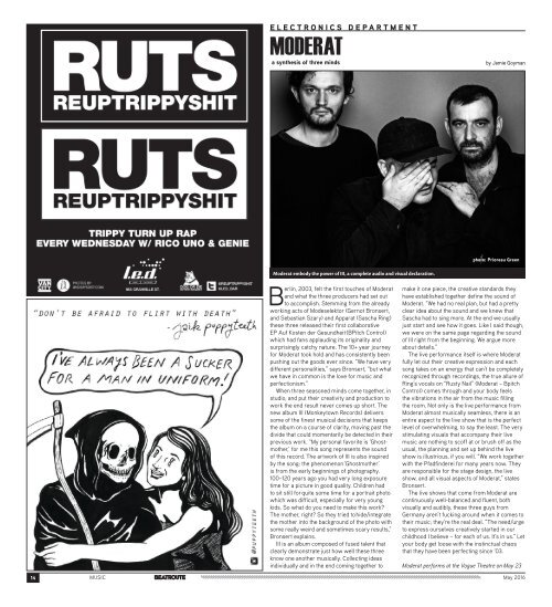 BeatRoute Magazine B.C. print e-edition - May 2016