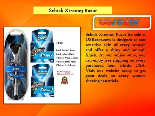 Schick Xtreme3 Razor|USRazor