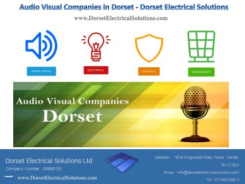 Audio Visual Companies in Dorset - Dorset Electrical Solutions