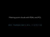 Filtering point clouds with PDAL and PCL