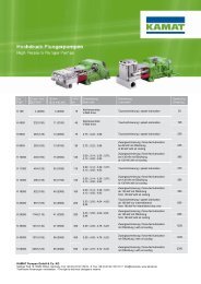 p max.bar - Kamat Pumpen GmbH Co. KG