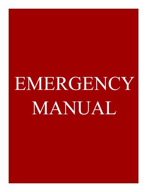 Emergency Manual