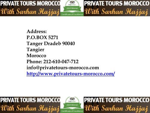 Private Tours Morocco