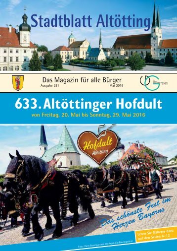 Stadtblatt Altötting - Ausgabe Mai 2016