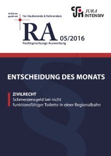 RA 05/2016 - Entscheidung des Monats