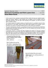 Removal of Coatings and Paint Layers - Kamat Pumpen GmbH Co. KG