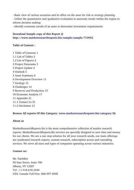  Norway Maria Project Panorama - Oil and Gas Upstream Analysis Report 