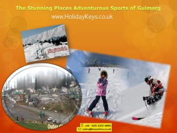 The Stunning Places Adventurous Sports Of Gulmarg - HolidayKeys.co.uk