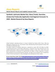 Synthetic- Lubricants-  Market