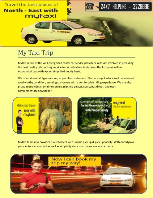 Best Taxi Fares In Assam