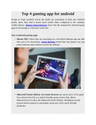 Top 4 gaming app for android
