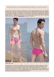 Include Enjoyable to Your Underclothing Collection With Guys's Swimsuit Underwear