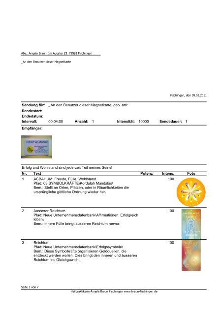 Radionik Paket Erfolg Und Wohlstand Heilsame Informationen