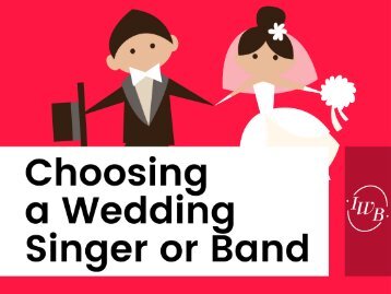 How to Choose a Wedding Singer