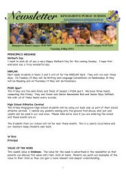Newsletter 120508 - Kingsgrove Public School