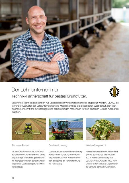 CLAAS Frühjahrsmailing 2016