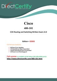 DirectCertify 400-101 Latest Exam Brain Dumps