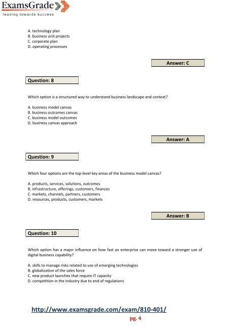 ExamsGrade 810-401 Exam Passing Guaranteed Tips