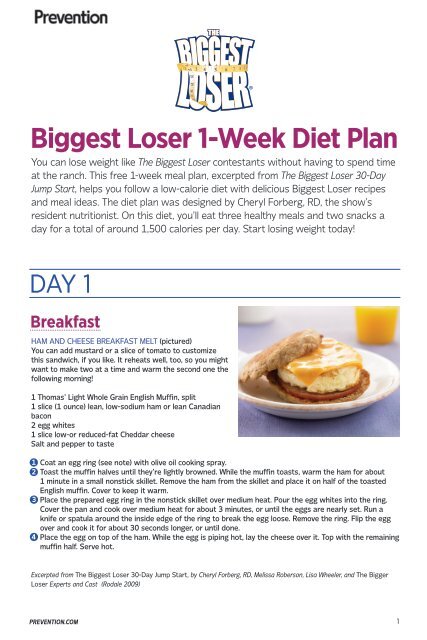 Biggest Loser 1 Week Diet Plan biggest-loser-30-day-challenge-health-biggest-loser-workout