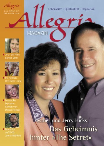 Esther und Jerry Hicks Das Geheimnis hinter - Allegria Magazin