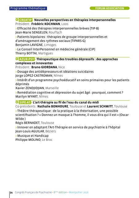 Congrès Français Psychiatrie Montpellier 2016