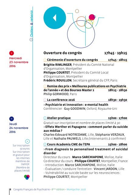 Congrès Français Psychiatrie Montpellier 2016