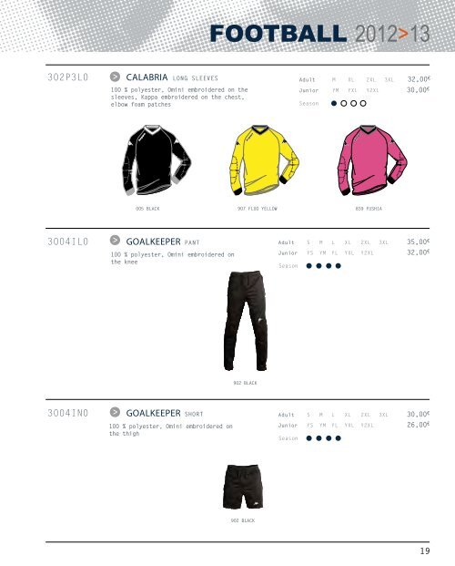 Catalogue Team Sport 12/13 - Kappa