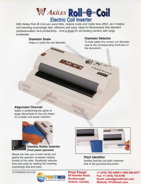 Roll@Coil Akiles, Coil Binding, Perfect Binding, Binding, Print ...
