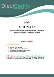 DirectCertify C_TFIN52_67 Practice Test And Study Material