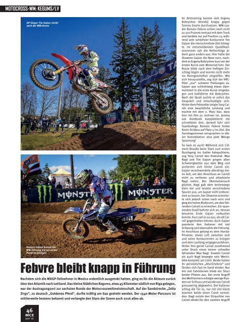 Motocross Enduro Ausgabe 6/2016