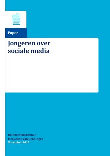 Jongeren over sociale media