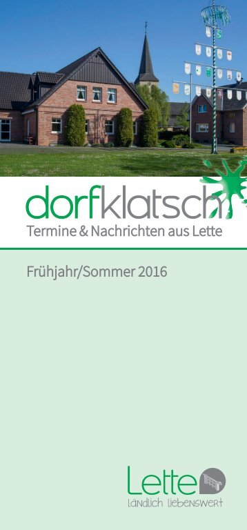 dorfklatsch - Frühjahr/Sommer 2016