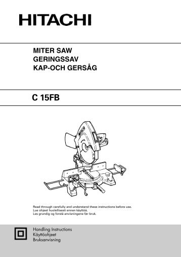 C 15FB - Hitachi Power Tools Finland Oy