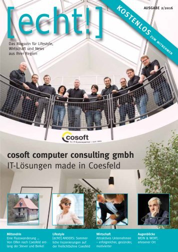 [echt!] - Ausgabe 2/2016 - Das Magazin für den Kreis Coesfeld