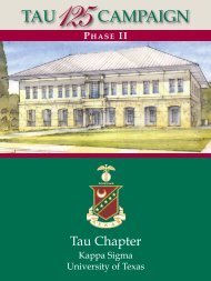 PhASe II - Kappa Sigma Tau UT