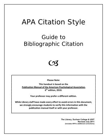 APA Citation Style