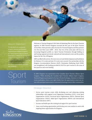 Sport Tourism - Kingston