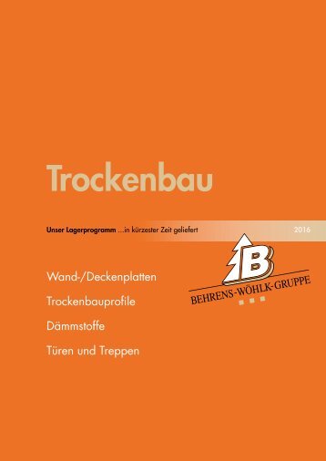 Trockenbau - Lagerware