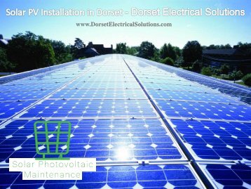 Solar PV Installation in Dorset - Dorset Electrical Solutions Ltd