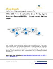 Global- BCD- Power IC -Market- Size-Share- Trends-Reports -Overviews- Forecast- 2016-2020