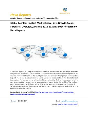 Global -Cochlear- Implant -Market -Share-Size- Growth-Trends -Forecasts- Overview- Analysis -2016-2020