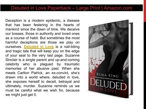 Deluded in Love Paperback – Large Print | Amazon.com