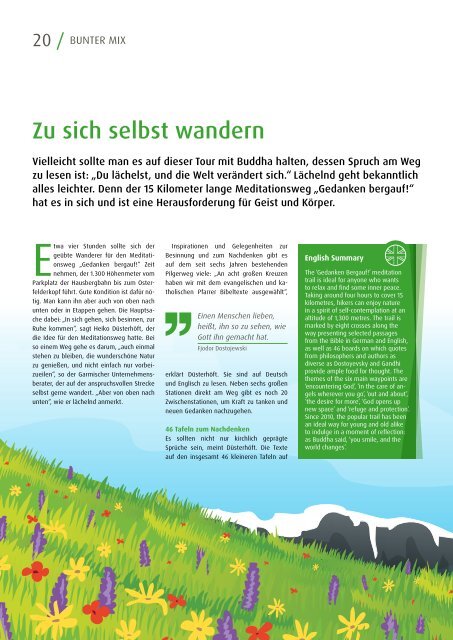 Gästemagazin Grenzenlos Sommer 2016