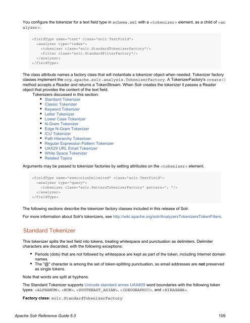 Apache Solr Reference Guide Covering Apache Solr 6.0